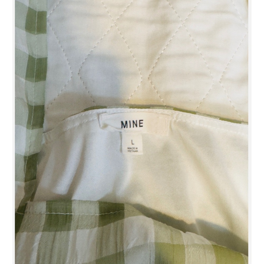 Mine Green and white checkered Dress‎ Size Large - Picture 10 of 12